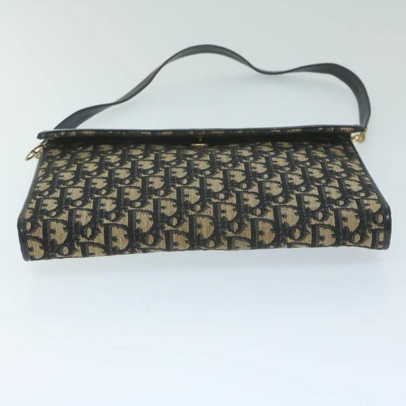 Christian Dior Trotter Canvas Shoulder Bag Navy Auth ep2928 - Picture 5 of 16